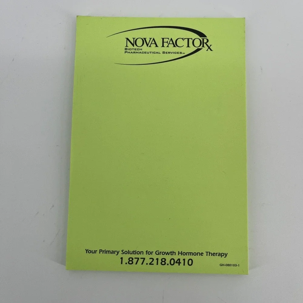 Pharmaceutical Promotional Post-it Note Pads Genentech Nova Factor Metadate